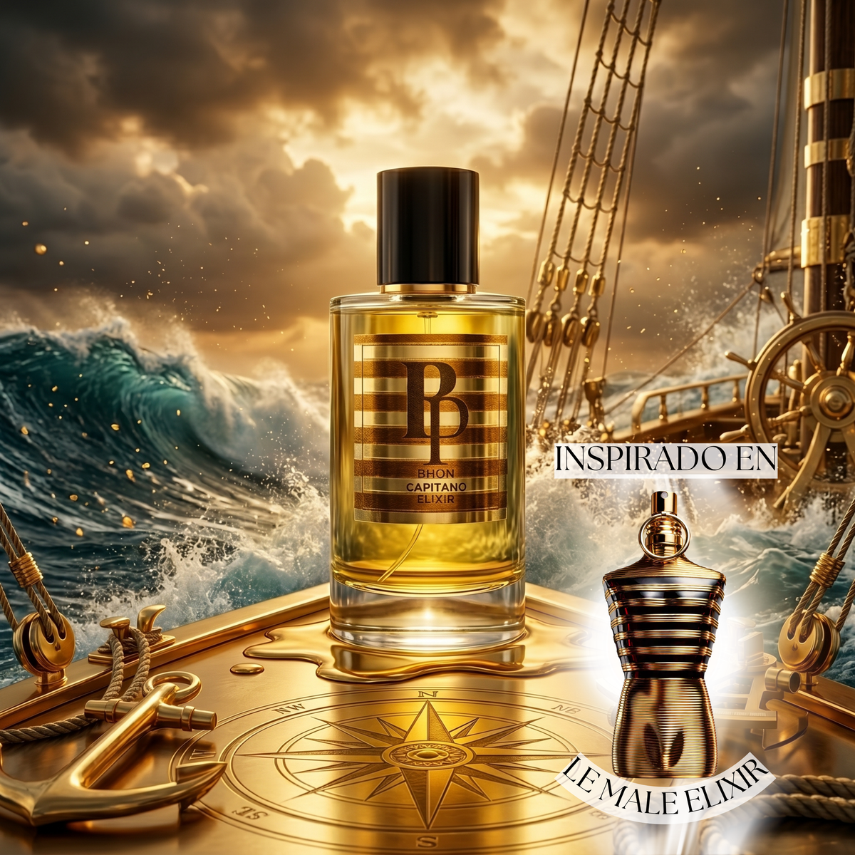 CAPITANO ELIXIR 100ML (INSPIRADO EN LE MALE ELIXIR)